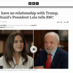 Lula afirma à BBC que não tem contato com Trump e retoma críticas às tarifas americanas