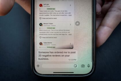 Pague ou enfrente uma enxurrada de avaliações negativas.