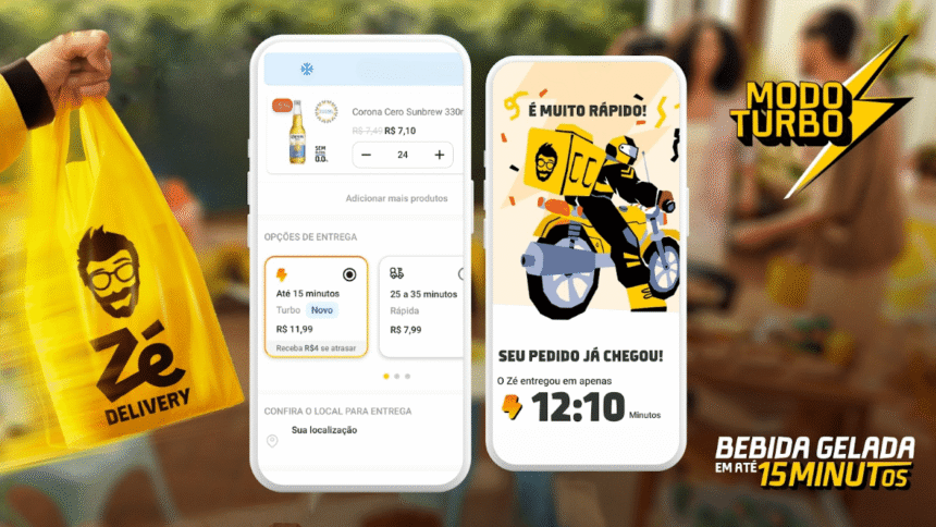 Zé Delivery apresenta o “Modo Turbo” com entregas em até 15 minutos em todas as capitais