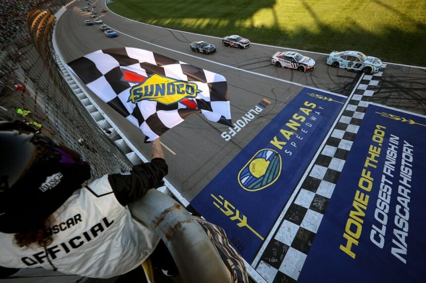 NASCAR Cup: Drama e Vitória de Elliott Marcam Corrida Caótica no Kansas