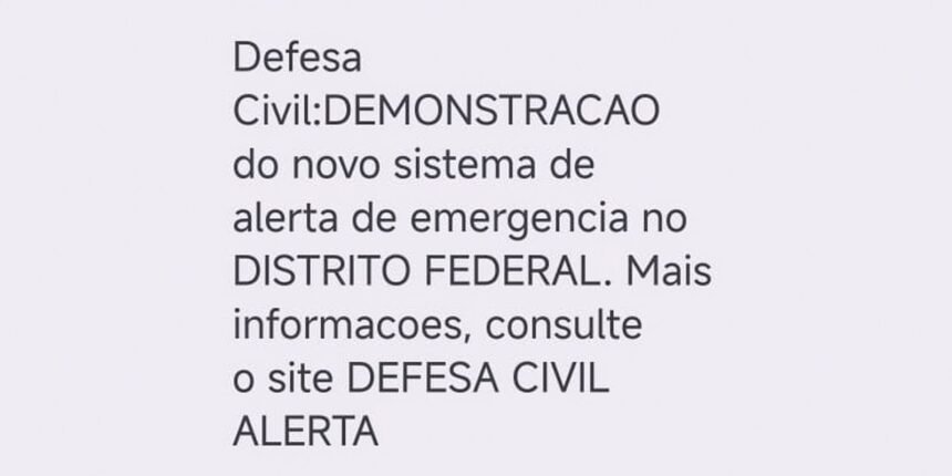 Alerta de Desastre: Defesa Civil testa sistema de avisos via celular