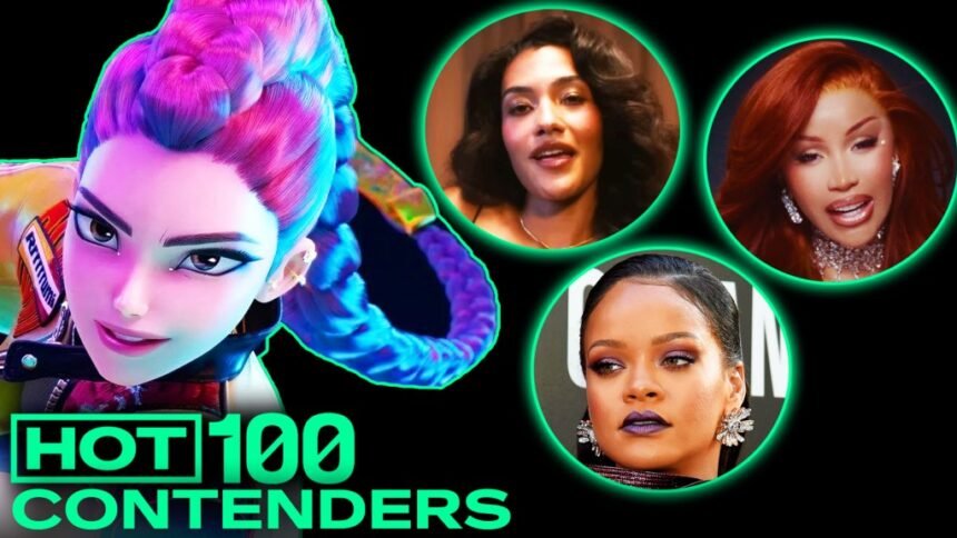 Cardi B e Rihanna disputam a liderança do Hot 100 com ‘Golden’