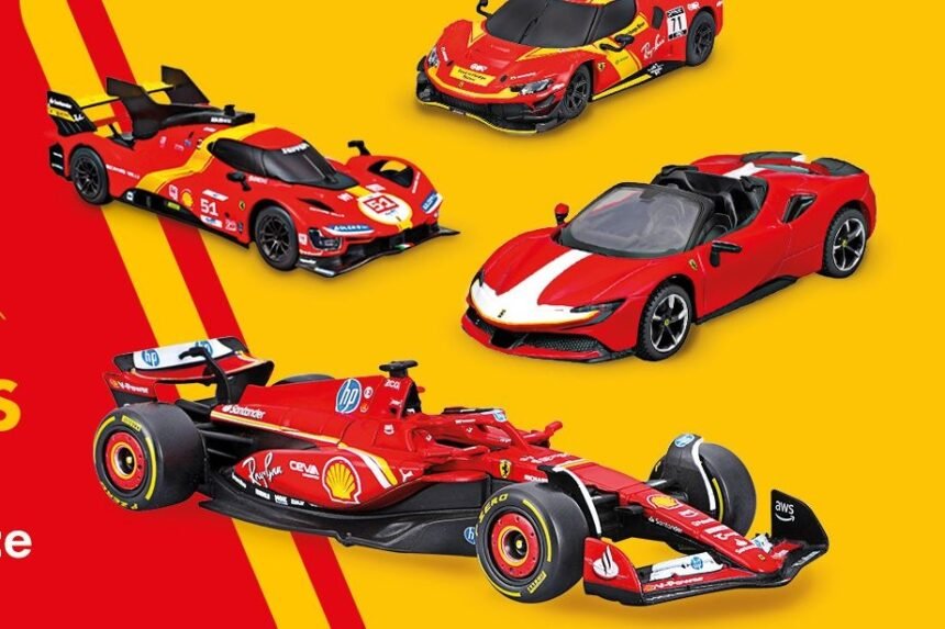 Shell Lança Miniaturas Ferrari F1 e WEC Controladas por Smartphone no Brasil