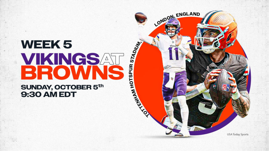 Vikings e Browns se Enfrentam em Londres: Veja Onde Assistir ao Jogo da NFL