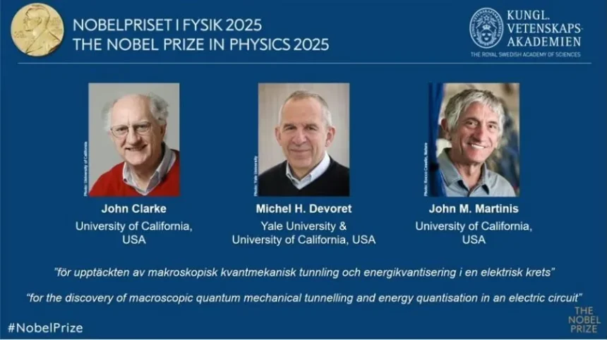 Prêmio Nobel de Física é concedido a cientistas por avanços em tecnologia quântica