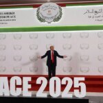 Trump desembarca no Egito para cúpula mundial sobre paz em Gaza