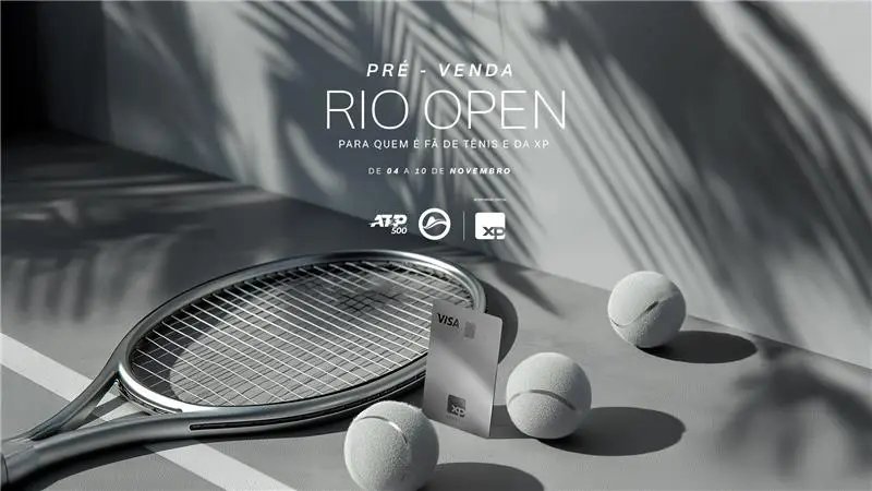 XP inicia pré-venda do Rio Open 2026 oferecendo 20% de desconto exclusivo para clientes